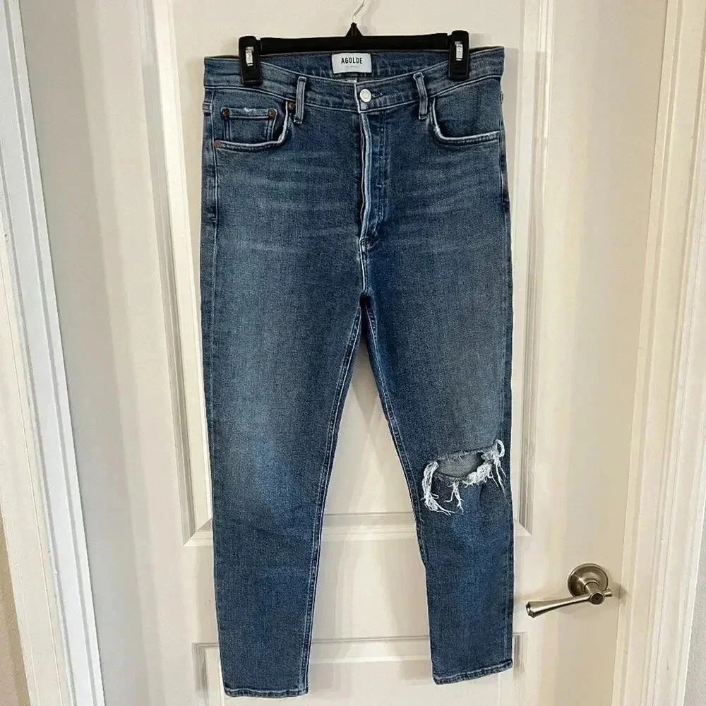 AGOLDE Nico High Rise Slim in Shoreline Size 29